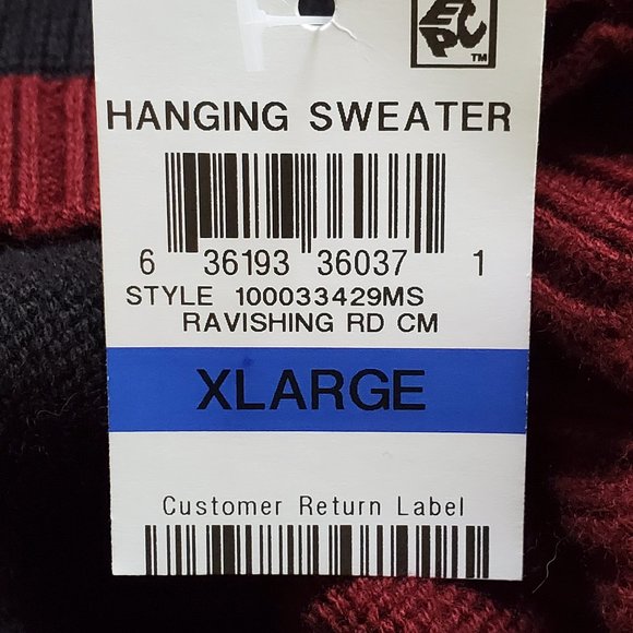 Charter Club Mock Neck Flared Sleeve Color Block Knit Sweater NEW NWT Size XL - Picture 13 of 14